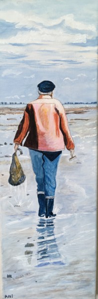 Peinture intitulée "Retour de pêche" par Ani. L, Œuvre d'art originale, Acrylique