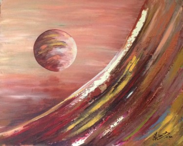 Peinture intitulée "Cosmos 6" par Annie Galipot, Œuvre d'art originale, Acrylique