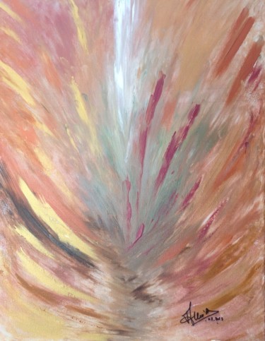Peinture intitulée "La résurrection 1" par Annie Galipot, Œuvre d'art originale, Acrylique