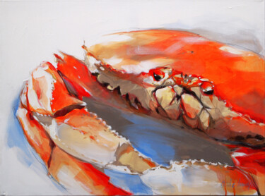 Peinture intitulée "crabe" par Annie Lanoy, Œuvre d'art originale