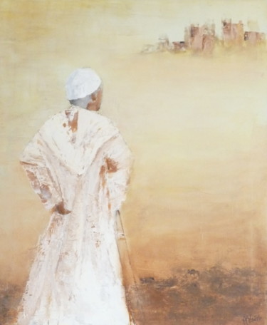Peinture intitulée "Le berbère" par Annie Marchais Guerin, Œuvre d'art originale