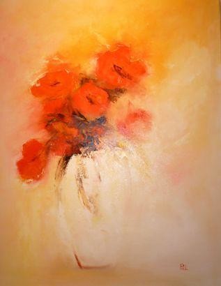 Peinture intitulée "Bouquet" par Annie Piel, Œuvre d'art originale