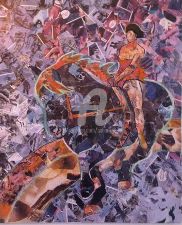 Painting titled "L'écuyère" by Annie Predal, Original Artwork, Other