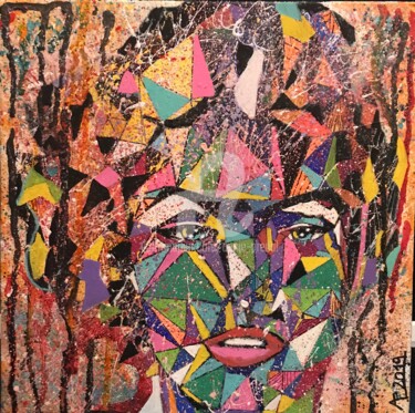 Pintura titulada "Le chaos de Marilynn" por Annie Predal, Obra de arte original, Tinta