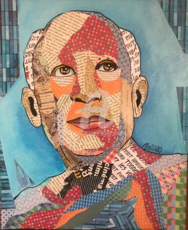 Collages titled "My name is Picasso" by Annie Predal, Original Artwork, Collages