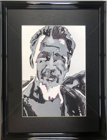 Peinture intitulée "Florent Pagny" par Annie Predal, Œuvre d'art originale, Acrylique