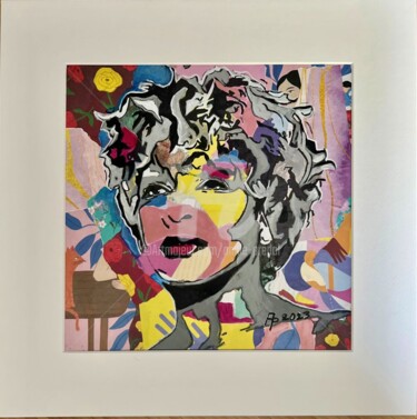 绘画 标题为“Tina Turner” 由Annie Predal, 原创艺术品, 拼贴
