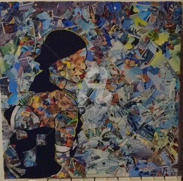 Malerei mit dem Titel "Douceur d'Afrique" von Annie Predal, Original-Kunstwerk, Andere