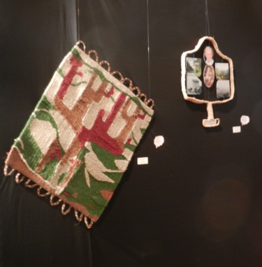 Collages titled "GALERIE ARTS, ECOLO…" by Agni 2001, Original Artwork, Textiles