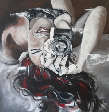 Картина под названием "Prise de vue insoli…" - Annie Roudet, Подлинное произведение искусства, Акрил