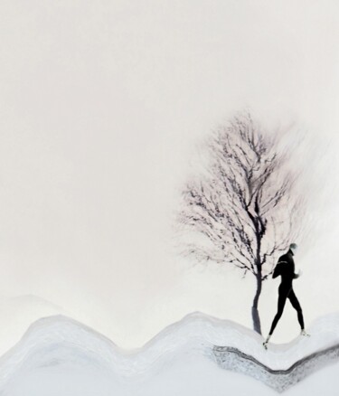 Photography titled "le pas du joggeur e…" by Annie Varga, Original Artwork