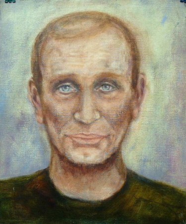 Peinture intitulée "portrait Vadim" par Annie Bagot, Œuvre d'art originale, Huile