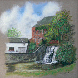 Peinture intitulée "Le moulin d'Orsinval" par A.Langagne.G, Œuvre d'art originale, Huile