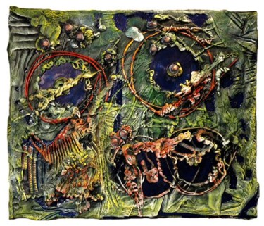 Peinture intitulée "Écosystème" par Annik Desbiens, Œuvre d'art originale