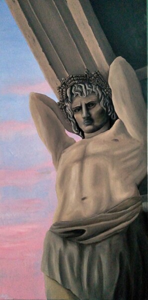 Pittura intitolato "Atlas" da Annita Luxon, Opera d'arte originale, Olio