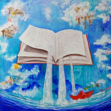 Knowledges Painting titled "Knowledges" by Anna Ponomarenko, Original Art, Acrylic Mounted on Stretcher frame