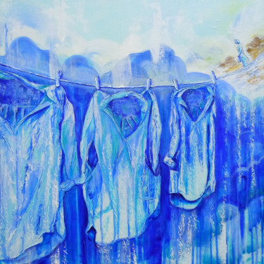 Old memories Peinture intitulée "Old memories" par Anna Ponomarenko, Œuvre d'art originale, Acrylique Monté sur Châssis