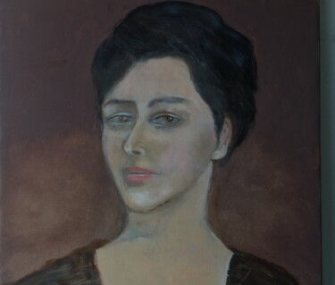 Malerei mit dem Titel "Portrait Livia" von Ann Lahti, Original-Kunstwerk