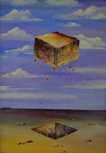 「Forced separation」というタイトルの絵画 Abdelali Announiによって, オリジナルのアートワーク