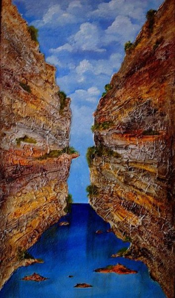 Painting titled "LE GRAND CANYON" by Abdelali Announi, Original Artwork