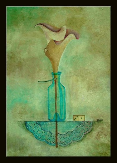 Peinture intitulée "Analuse d'une journ…" par Abdelali Announi, Œuvre d'art originale