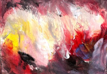 Painting titled "Edge of the Volcano" by Ann Snow, Original Artwork