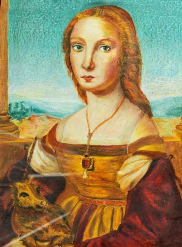 Peinture intitulée "OMAGGIO A RAFFAELLO" par Annuccia Ghisi, Œuvre d'art originale