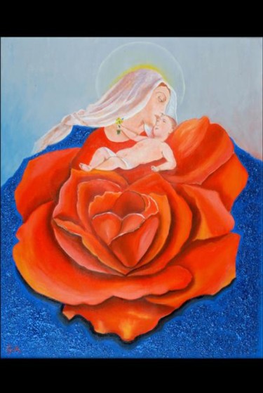 Peinture intitulée "AMORE" par Annuccia Ghisi, Œuvre d'art originale