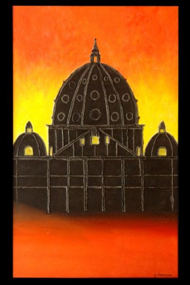 Painting titled "BASILICA" by Annuccia Ghisi, Original Artwork