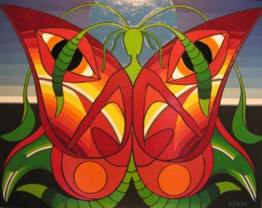 Painting titled "THE_BUTTERFLY_LIFE.…" by Francesco Venier, Original Artwork