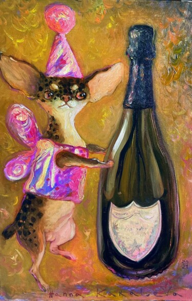 Malerei mit dem Titel "Happy birthday dear…" von Hanna Karaleva, Original-Kunstwerk, Öl