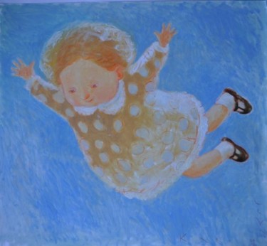 Painting titled "Levitation 1" by Hanna Karaleva, Original Artwork