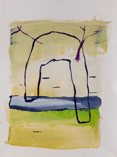 Gravures & estampes intitulée "Fille Forêt" par Anna Vliet, Œuvre d'art originale, Travail numérique 2D
