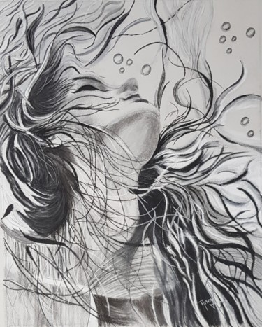 绘画 标题为“Au sortir de l'eau” 由Anny Burtscher-Beaudoin, 原创艺术品, 粉彩