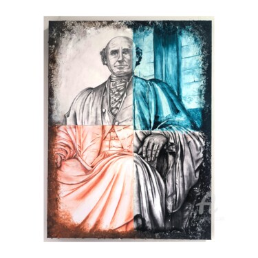 Painting titled "James Whiteside" by Anne-Marie Fournier, Original Artwork, Acrylic Mounted on Wood Stretcher frame