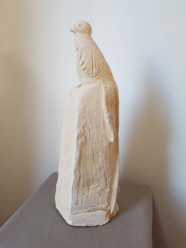 L'oiseau Sculpture intitulée "L'oiseau" par Lopes Anong, Œuvre d'art originale, Argile