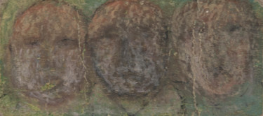 Dessin intitulée "Les trois visages" par Anouk Gallery, Œuvre d'art originale