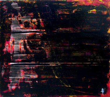 Картина под названием "City" - Anouk Trombetta, Подлинное произведение искусства, Акрил Установлен на Деревянная рама для но…