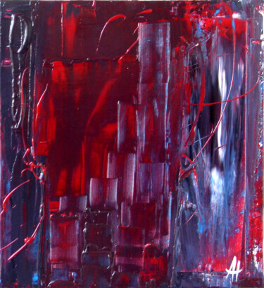 Картина под названием "URBAN 01" - Anouk Trombetta, Подлинное произведение искусства, Акрил Установлен на Деревянная рама дл…