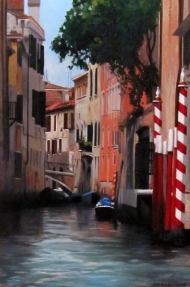 Peinture intitulée "Venice" par Ans Van Der Linden, Œuvre d'art originale, Huile