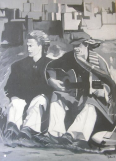 troubadour 2 Peinture intitulée "troubadour 2" par Anska, Œuvre d'art originale, Huile