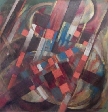 Картина под названием "Торс - машина" - Владимир Юрпалов, Подлинное произведение искусства, Масло