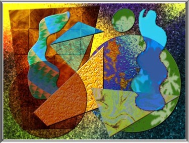 Arte digitale intitolato "SUPERFICI - SURFACES" da Antares, Opera d'arte originale, Pittura digitale
