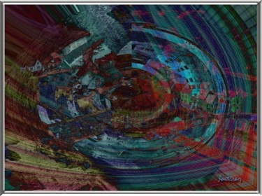 Arte digitale intitolato "FRAMMENTAZIONE - FR…" da Antares, Opera d'arte originale, Pittura digitale