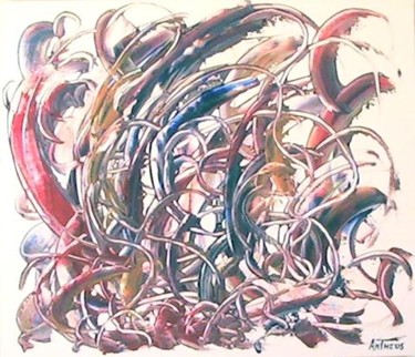 Peinture intitulée "Les racines de la v…" par Antheus, Œuvre d'art originale