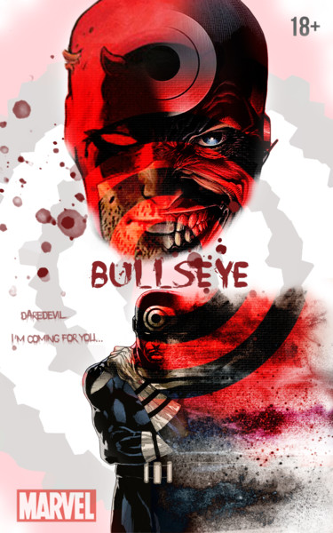 Цифровое искусство под названием "Bullseye" - Anthony, Подлинное произведение искусства, 2D Цифровая Работа