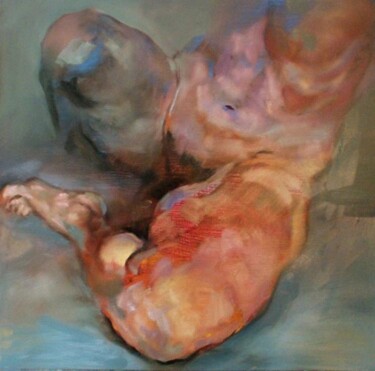 Painting titled "Nude Study" by Anthony Barrow, Original Artwork, Oil