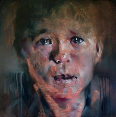 Pintura titulada "Crying" por Anthony Barrow, Obra de arte original, Oleo