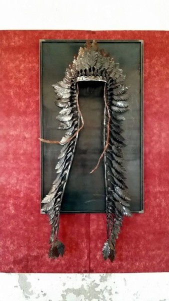 Sculpture intitulée "Sioux" par Anthony Gosselin, Œuvre d'art originale, Métaux