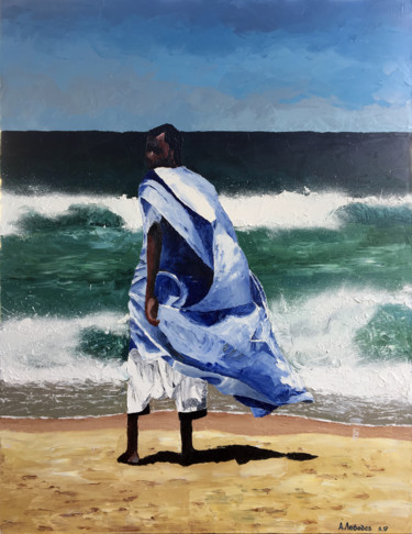 Peinture intitulée "Mauritanian" par Anthony Lebedev, Œuvre d'art originale, Huile